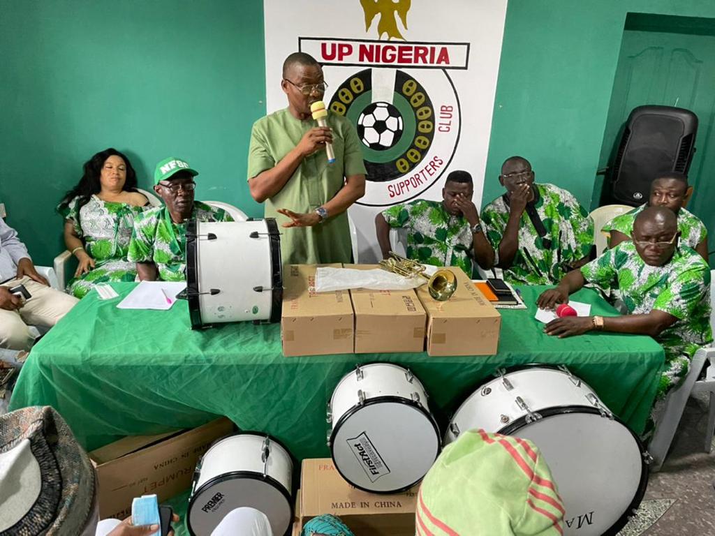 Nigeria Football Supporters Club inaugurates musical equipment News Tap